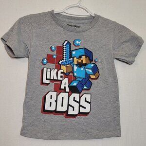256. Minecraft Short Sleeve T-Shirt Sz XS (4-5)